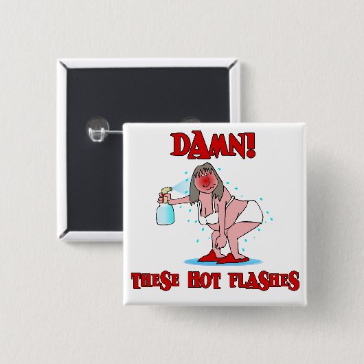 Funny Menopause Button (Vorne & Hinten)