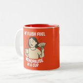 Funny Menopause Gift for Hot & Sweaty Women Zweifarbige Tasse (Vorderseite Links)