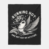 Funny Menopause Hot Flash Blanket Fleecedecke (Vorderseite)