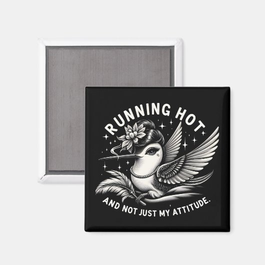 Funny Menopause Hot Flash Magnet (Vorderseite/Rückseite)