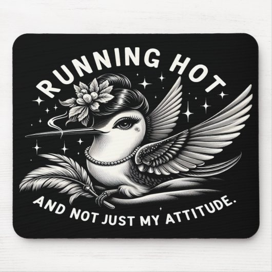 Funny Menopause Hot Flash Mouse Pad Mousepad (Vorne)