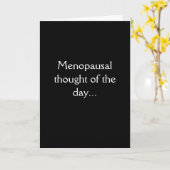 Funny Menopause Karte (Gelbe Blume)