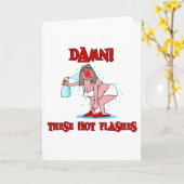 Funny Menopause Karte (Gelbe Blume)