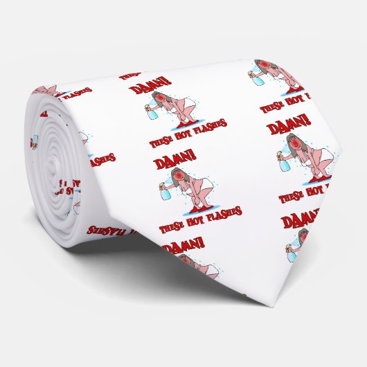 Funny Menopause Krawatte (Gerollt)