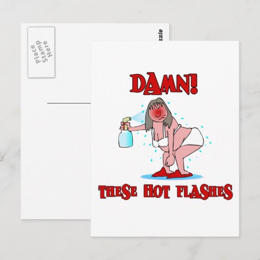 Funny Menopause Postkarte (Vorne/Hinten)