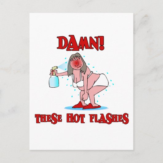 Funny Menopause Postkarte (Vorderseite)