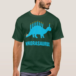 Funny menorasaurus dinosaurier mit menorah jewish  T-Shirt