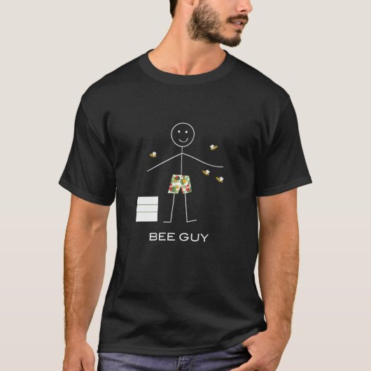 Funny Mens Beekeeper Stick Beekeeper Typ T-Shirt (Vorderseite)