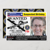 Funny Mens Birthday suchen Informationen zu Verdäc Einladung (Vorne/Hinten)