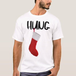 Funny Men's Christmas Strumpf Well Hung T - Shirt