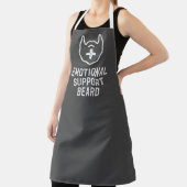 Funny Men's Emotionale Unterstützung Bart Joke Ges Schürze (InSitu)