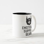 Funny Men's Emotionale Unterstützung Bart Joke Ges Zweifarbige Tasse (VorderseiteRechts)