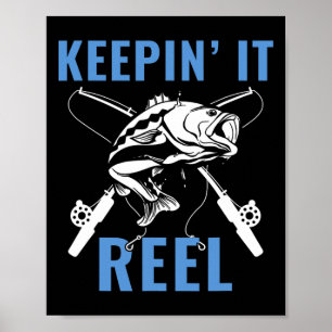 Funny Mens Fishing Graphic Fishing Sprichwort Fish Poster
