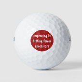 Funny Mens Golf Balls Golfball (Vorderseite)
