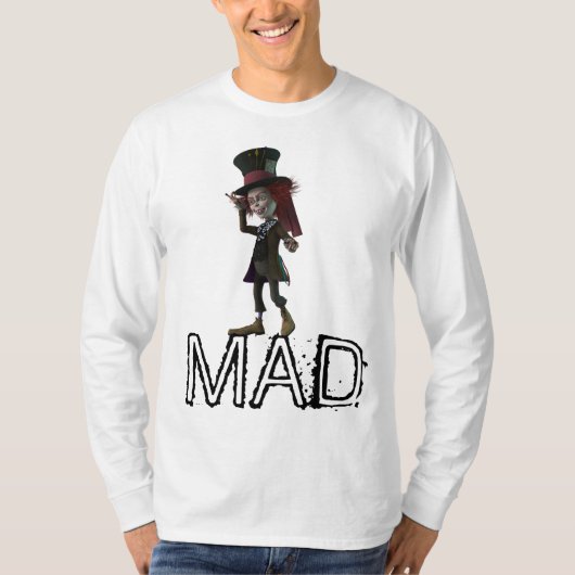 FUNNY MEN'S MAD CRAZY T - Shirt (Vorderseite)