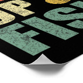 Funny Mens muss stehen und Fischen B Fischen Vater Poster (Ecke)