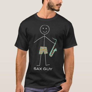 Funny Mens Saxophone Design, Boy Music Gifts T-Shi T-Shirt