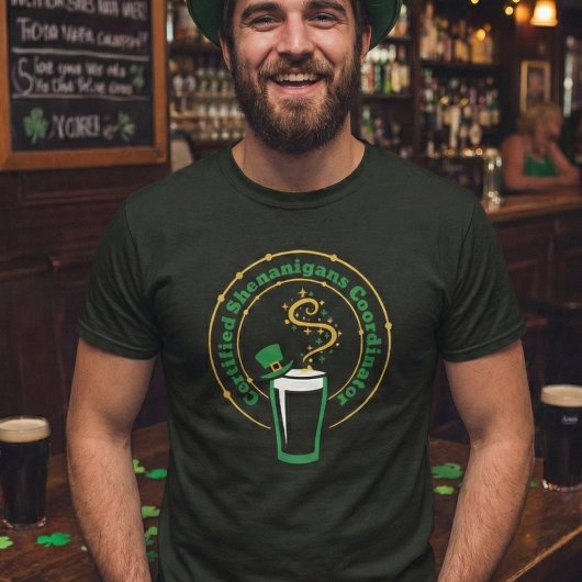 Funny Men's St Patricks Day Shenanigans Team Tee