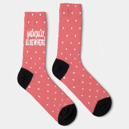 Funny Mental Anderswo Pink Polka Dot Socken