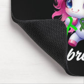 Funny Mental Health Awareness Unbreakable Unicorn Mousepad (Ecke)