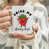 Funny Mental Health Doing My Berry Best Kaffeetasse