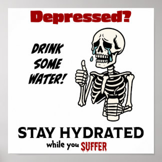 Funny Mental Health Poster - Dark Print