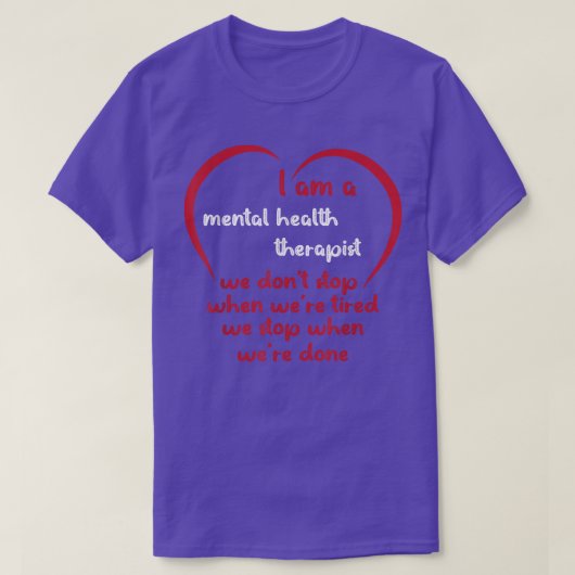 Funny Mental Health Therapist 1379 603 T-Shirt (Design vorne)