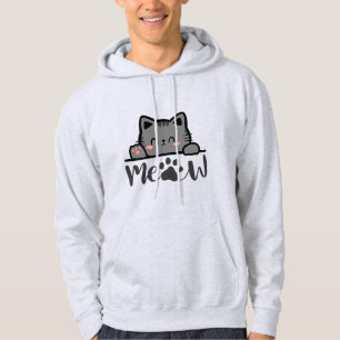 Funny 'Meow' Cat Lover T - Shirt - Niedliches Kite