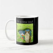 Funny Meowl Meme, Cat Owl Meme Brainrot Gen Alpha  Kaffeetasse (Links)