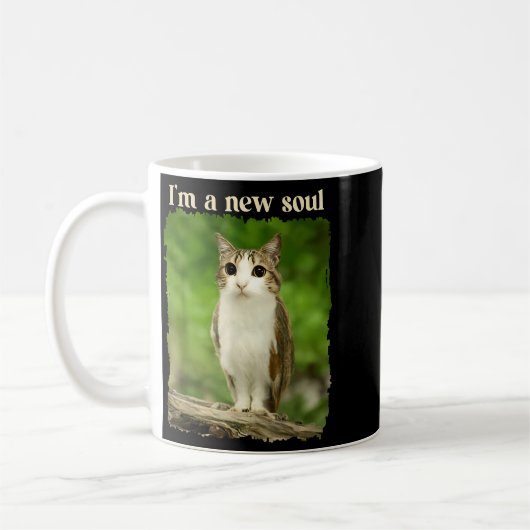 Funny Meowl Meme, Cat Owl Meme Brainrot Gen Alpha Kaffeetasse (Links)
