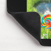 Funny Meowl Meme, Cat Owl Meme Brainrot Gen Alpha Mousepad (Ecke)