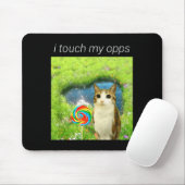 Funny Meowl Meme, Cat Owl Meme Brainrot Gen Alpha  Mousepad (Mit Mouse)