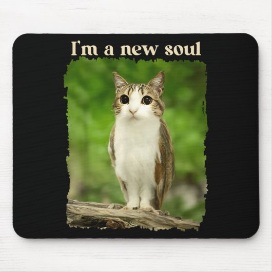 Funny Meowl Meme, Cat Owl Meme Brainrot Gen Alpha  Mousepad (Vorne)
