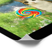 Funny Meowl Meme, Cat Owl Meme Brainrot Gen Alpha  Poster (Ecke)