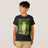 Funny Meowl Meme, Cat Owl Meme Brainrot Gen Alpha  T-Shirt (Vorne ganz)