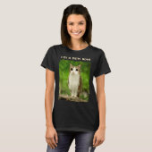 Funny Meowl Meme, Cat Owl Meme Brainrot Gen Alpha T-Shirt (Vorne ganz)