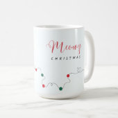 Funny Meowy Christmas Cat Wraparound Kaffeetasse (VorderseiteRechts)