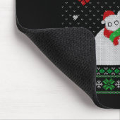 Funny Meowy Christmas Cats Xmas Cute Cat Lover Ugl Mousepad (Ecke)