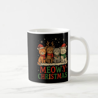 Funny Meowy Christmas Kittens Art  Kaffeetasse