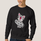 Funny Meowzart Cat Pun Classic Music Piano Keybo Sweatshirt (Vorderseite)
