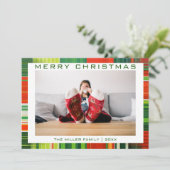 Funny MerChristmas Custom Foto Weihnachtskarte Feiertagskarte (Stehend Vorderseite)