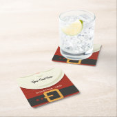 Funny MerChristmas Weihnachten Weihnachtsmann Anzu Rechteckiger Pappuntersetzer (Vor Ort)