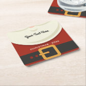 Funny MerChristmas Weihnachten Weihnachtsmann Anzu Rechteckiger Pappuntersetzer (angewinkelt)