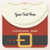 Funny MerChristmas Weihnachten Weihnachtsmann Anzu Rechteckiger Pappuntersetzer (Vorderseite)