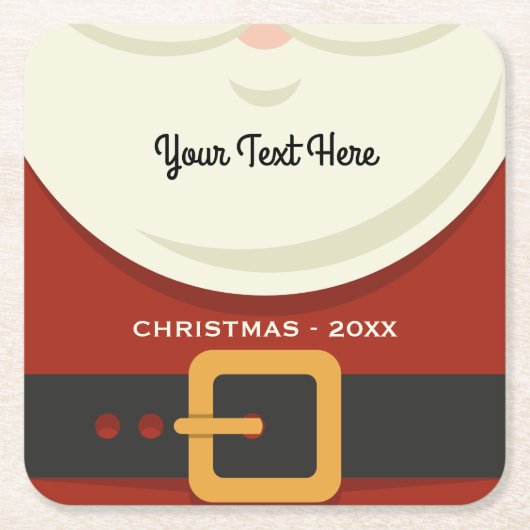 Funny MerChristmas Weihnachten Weihnachtsmann Anzu Rechteckiger Pappuntersetzer (Vorderseite)