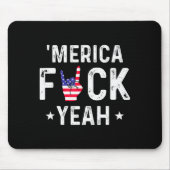 Funny Merica For Yeah 4th Of July  Mousepad (Vorne)