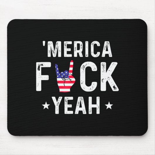 Funny Merica For Yeah 4th Of July  Mousepad (Vorne)