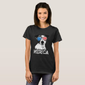 Funny Merica Jack Russell Terrier T-Shirt (Vorne ganz)