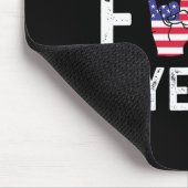 Funny Merica Yeah 4. Juli Mousepad (Ecke)