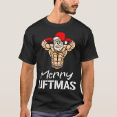 Funny Meriten Liftmas Gym Fitness Weihnachten Männ T-Shirt (Vorderseite)
